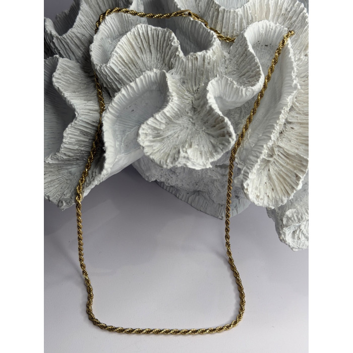 Italy 925 Sterling Silver Gold Plated Chain