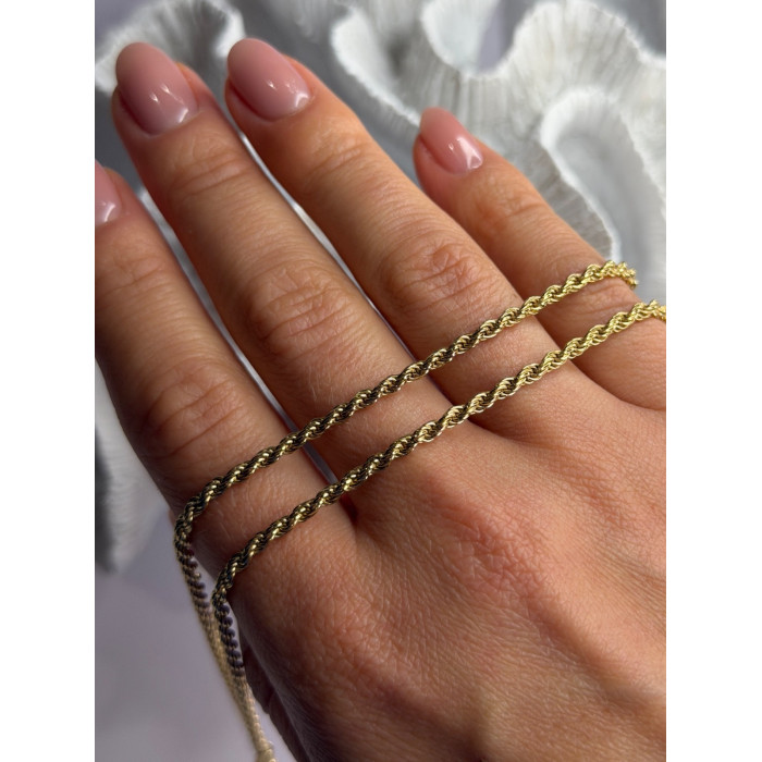 Italy 925 Sterling Silver Gold Plated Chain