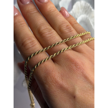 Italy 925 Sterling Silver Gold Plated Chain