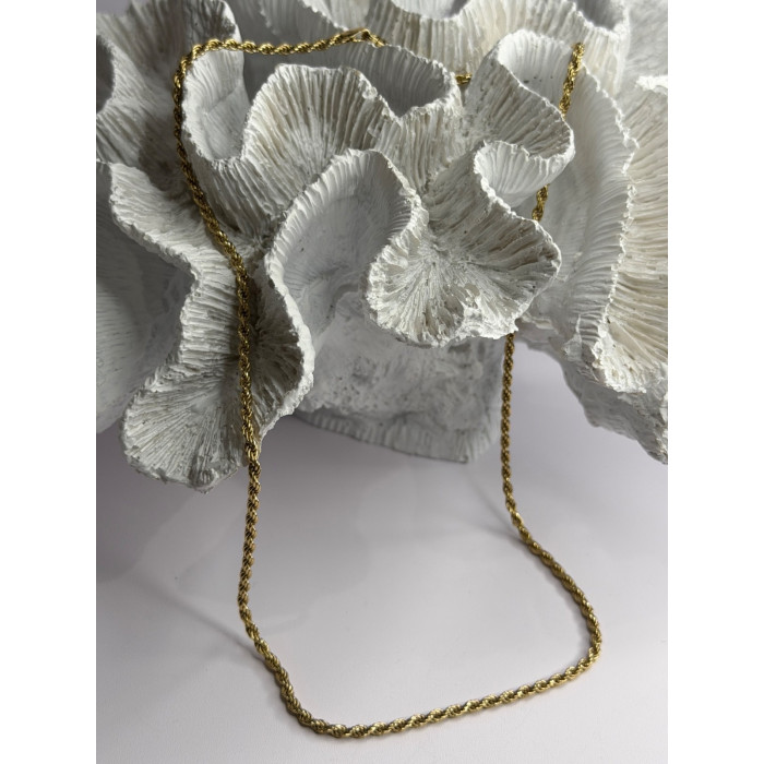 Italy 925 Sterling Silver Gold Plated Chain