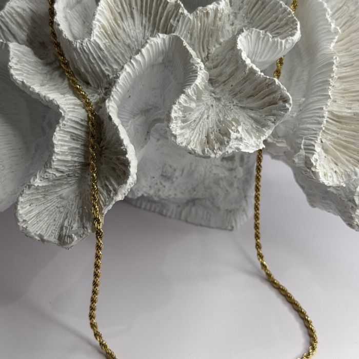 Italy 925 Sterling Silver Gold Plated Chain
