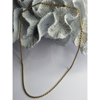 Italy 925 Sterling Silver Gold Plated Chain