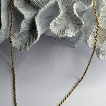 Italy 925 Sterling Silver Gold Plated Chain
