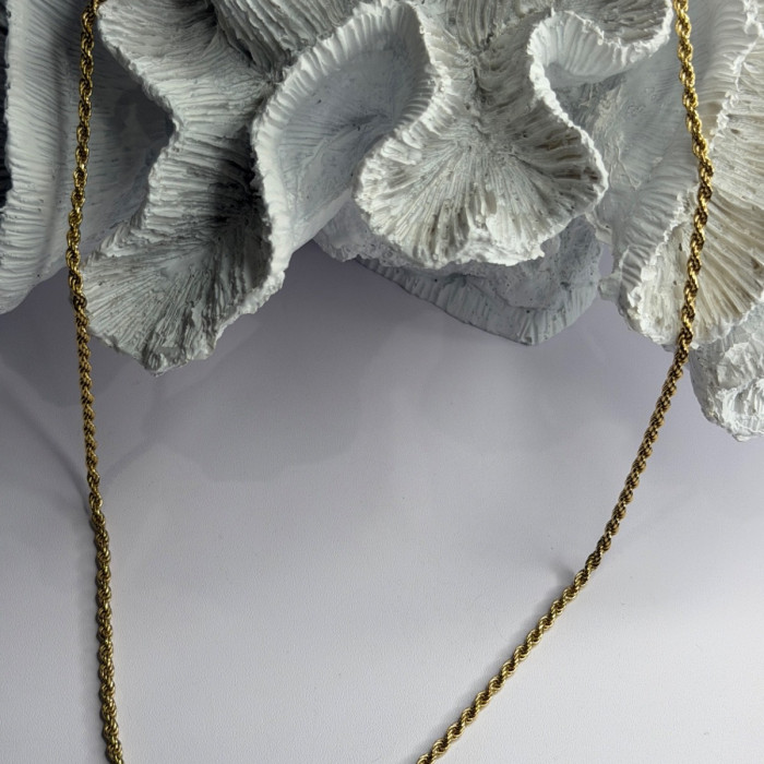Italy 925 Sterling Silver Gold Plated Chain