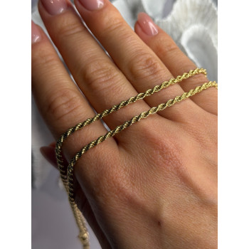 Italy 925 Sterling Silver Gold Plated Chain
