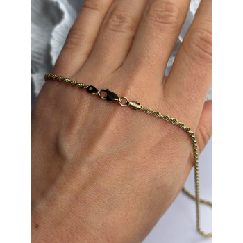 Italy 925 Sterling Silver Gold Plated Chain