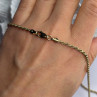 Italy 925 Sterling Silver Gold Plated Chain