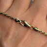 Italy 925 Sterling Silver Gold Plated Chain