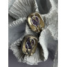 925 Sterling Silver Amethyst Clip-On Earrings