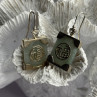 925 Sterling Silver Jade Earrings Length 1.30 Inch