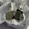 925 Sterling Silver Jade Earrings Length 1.30 Inch