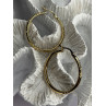 SLC 925 Sterling Silver Gold Plated Hoop Earrings