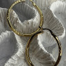 SLC 925 Sterling Silver Gold Plated Hoop Earrings