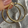 SLC 925 Sterling Silver Gold Plated Hoop Earrings