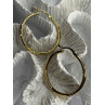 SLC 925 Sterling Silver Gold Plated Hoop Earrings