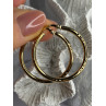 SLC 925 Sterling Silver Gold Plated Hoop Earrings