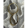 SLC 925 Sterling Silver Gold Plated Hoop Earrings