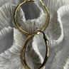 SLC 925 Sterling Silver Gold Plated Hoop Earrings