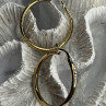 SLC 925 Sterling Silver Gold Plated Hoop Earrings