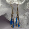 Native American 925 Sterling Silver Blue Lapis Earrings