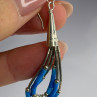 Native American 925 Sterling Silver Blue Lapis Earrings