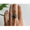 925 Sterling Silver Haliotis & Marcasites Ring Size 8.5