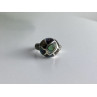 925 Sterling Silver Haliotis & Marcasites Ring Size 8.5
