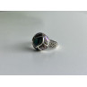 925 Sterling Silver Haliotis & Marcasites Ring Size 8.5