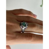 925 Sterling Silver Haliotis & Marcasites Ring Size 8.5