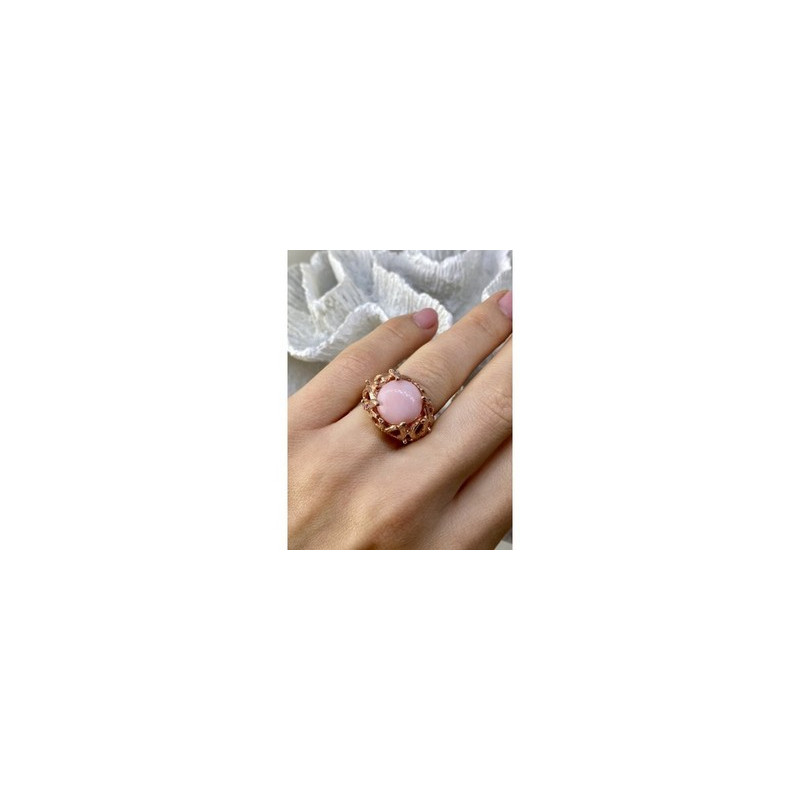 925 Sterling Silver Gold Plated Morganite 