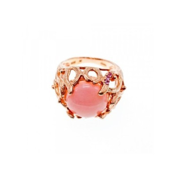 925 Sterling Silver Gold Plated Morganite 