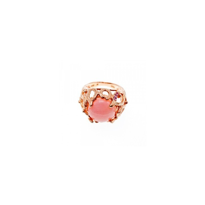 925 Sterling Silver Gold Plated Morganite 