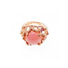 925 Sterling Silver Gold Plated Morganite 