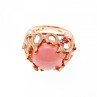 925 Sterling Silver Gold Plated Morganite 