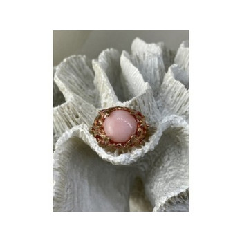 925 Sterling Silver Gold Plated Morganite 