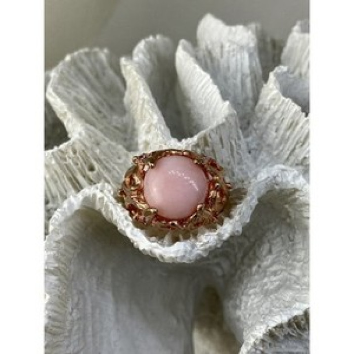 925 Sterling Silver Gold Plated Morganite 