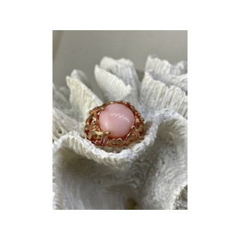 925 Sterling Silver Gold Plated Morganite 