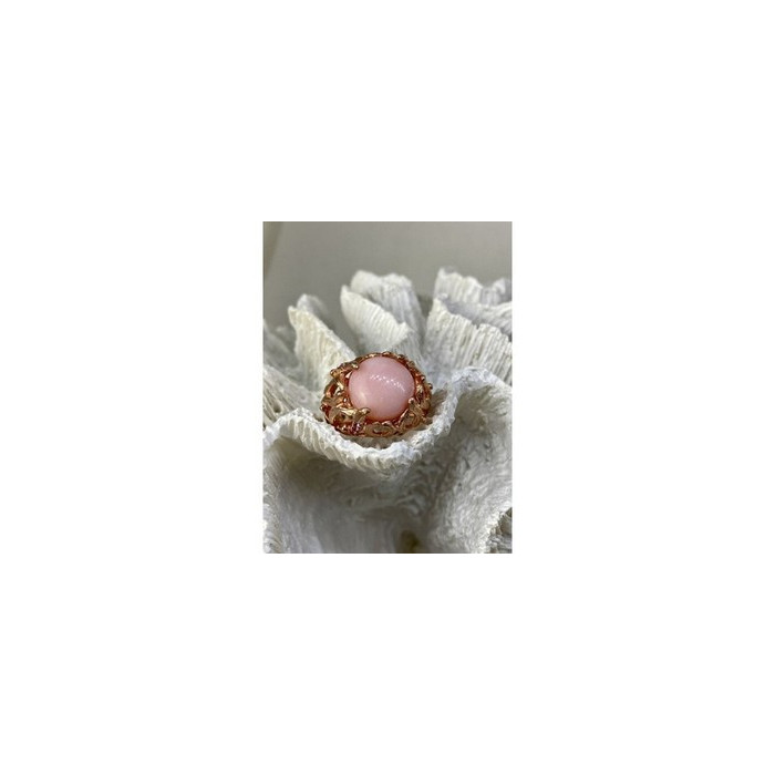925 Sterling Silver Gold Plated Morganite 