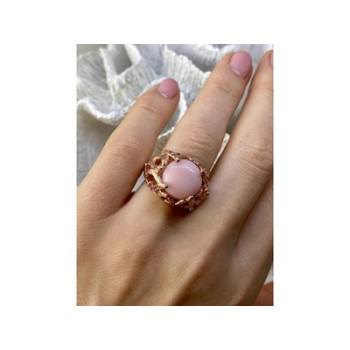 925 Sterling Silver Gold Plated Morganite 