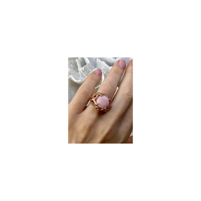 925 Sterling Silver Gold Plated Morganite 
