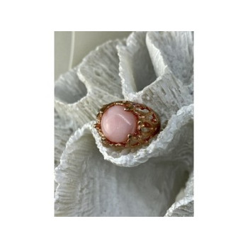 925 Sterling Silver Gold Plated Morganite 