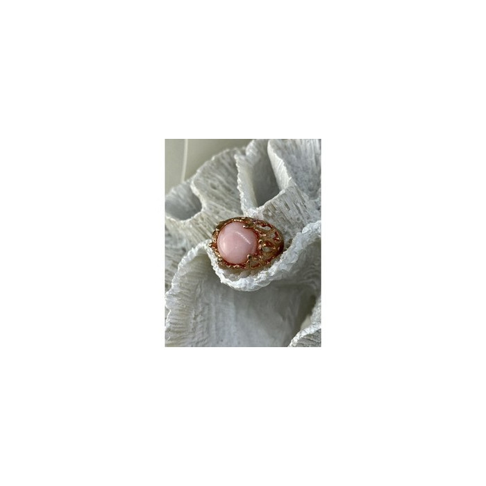 925 Sterling Silver Gold Plated Morganite 
