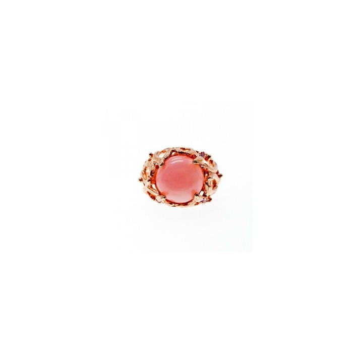 925 Sterling Silver Gold Plated Morganite 