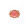 925 Sterling Silver Gold Plated Morganite 