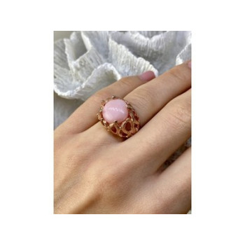925 Sterling Silver Gold Plated Morganite 