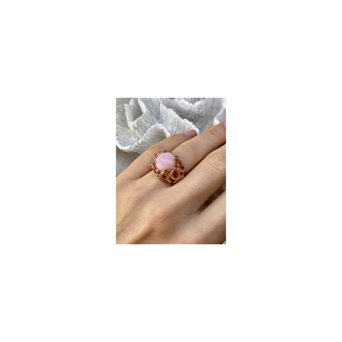 925 Sterling Silver Gold Plated Morganite 
