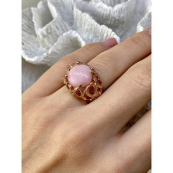 925 Sterling Silver Gold Plated Morganite 
