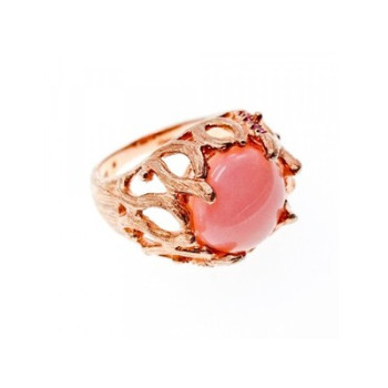 925 Sterling Silver Gold Plated Morganite 