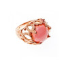 925 Sterling Silver Gold Plated Morganite 
