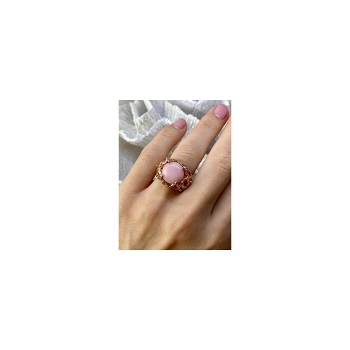 925 Sterling Silver Gold Plated Morganite 